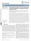 Research paper thumbnail of Facile doping of nickel into Co3O4 nanostructures to make them efficient for catalyzing the oxygen evolution reaction