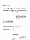 Research paper thumbnail of O escudo de Perseu: sobre os textos de Theodor W. Adorno em The Authoritharian Personality