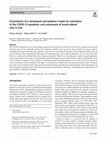 Research paper thumbnail of Presentation of a developed sub-epidemic model for estimation of the COVID-19 pandemic and assessment of travel-related risks in Iran