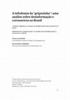 Research paper thumbnail of A infodemia da “gripezinha”: uma análise sobre desinformação e coronavírus no Brasil