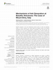 Research paper thumbnail of Mechanisms of Ash Generation at Basaltic Volcanoes: The Case of Mount Etna, Italy