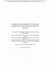 Research paper thumbnail of Developing critical thinking in STEM education through inquiry-based writing in the laboratory classroom