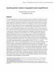 Research paper thumbnail of Quantifying Global Transfers of Copyrighted Content using BitTorrent