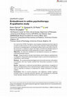 Research paper thumbnail of Embodiment in online psychotherapy: A qualitative study