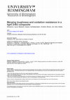 Research paper thumbnail of Merging toughness and oxidation resistance in a light ZrB2 composite