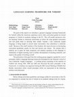 Research paper thumbnail of Language Learning Framework for Turkish