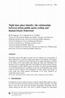 Research paper thumbnail of Night time place identity: the relationship between urban public parks setting and human leisure behavior