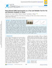 Research paper thumbnail of Near-Infrared (NIR) Spectrometry as a Fast and Reliable Tool for Fat and Moisture Analyses in Olives