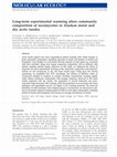 Research paper thumbnail of Long-term experimental warming alters community composition of ascomycetes in Alaskan moist and dry arctic tundra