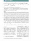 Research paper thumbnail of Summer temperature increase has distinct effects on the ectomycorrhizal fungal communities of moist tussock and dry tundra in Arctic Alaska