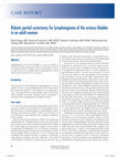 Research paper thumbnail of Robotic partial cystectomy for lymphangioma of the urinary bladder in an adult woman