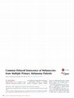 Research paper thumbnail of Common Delayed Senescence of Melanocytes from Multiple Primary Melanoma Patients