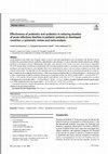 Research paper thumbnail of Effectiveness of probiotics and synbiotics in reducing duration of acute infectious diarrhea in pediatric patients in developed countries: a systematic review and meta-analysis