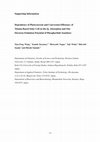 Research paper thumbnail of Dependence of Photocurrent and Conversion Efficiency of Titania-Based Solar Cell on the Q y Absorption and One Electron-Oxidation Potential of Pheophorbide Sensitizer