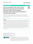 Research paper thumbnail of De novo assembly of the olive fruit fly (Bactrocera oleae) genome with linked-reads and long-read technologies minimizes gaps and provides exceptional Y chromosome assembly