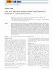 Research paper thumbnail of Final year Australian nursing students’ experiences with bioscience: A cross-sectional survey