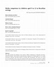 Research paper thumbnail of Media competence in children aged 9 to 12 in Brazilian settings