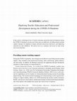 Research paper thumbnail of Digitizing Teacher Education and Professional  Development during the COVID-19 Pandemic