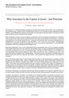 Research paper thumbnail of "Why Jerusalem Is the Capital of Israel -- and Palestine" written by Patricia Sohn