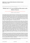 Research paper thumbnail of "Whither Iran? A 21-year-old Reform Movement on the Brink of Success" written by Patricia Sohn