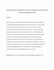 Research paper thumbnail of Beyond the Economic-Need Hypothesis: A Life-Course Explanation of Women's Extended Family Living Arrangements in Chile