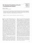 Research paper thumbnail of "The Ideational Foundations of Israel's 'Constitutional Revolution'" by Patricia Woods