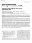 Research paper thumbnail of Short-term Outcomes following Concussion in the NFL: An 11-year Retrospective Study of Player Release Rate and Financial Loss