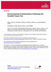 Research paper thumbnail of Environmental contamination following the Grenfell Tower fire