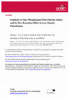 Research paper thumbnail of Synthesis of Zinc Phosphonated Poly(ethylene imine) and Its Fire-Retardant Effect in Low-Density Polyethylene