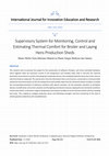 Research paper thumbnail of Supervisory System For Monitoring, Control And Estimating Thermal Comfort For Broiler and Laying Hens Production Sheds