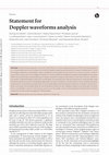 Research paper thumbnail of Statement for Doppler waveforms analysis