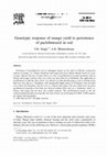 Research paper thumbnail of Genotypic response of mango yield to persistence of paclobutrazol in soil