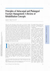 Research paper thumbnail of Principles of Metacarpal and Phalangeal Fracture Management: A Review of Rehabilitation Concepts