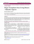 Research paper thumbnail of Organ transplants from living donors - halachic aspects