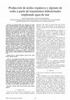 Research paper thumbnail of Producción de ácidos orgánicos y alginato de sodio a partir de tratamientos hidrotermales empleando agua de mar