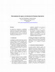 Research paper thumbnail of Herramientas de apoyo a la docencia de Sistemas Operativos