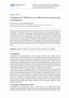 Research paper thumbnail of Limitations of difference-in-difference for measuring convergence