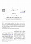 Research paper thumbnail of The role of 3D visualisation as an analytical tool preparatory to numerical modelling