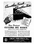 Research paper thumbnail of Have Produced CUTTING OIL BASES Which Yield Stable Soluble Oils