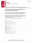 Research paper thumbnail of ThT 101: a primer on the use of thioflavin T to investigate amyloid formation