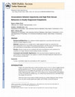 Research paper thumbnail of Associations between Impulsivity and High Risk Sexual Behaviors in Dually Diagnosed Outpatients