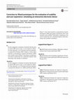 Research paper thumbnail of Correction to: Mixed prototypes for the evaluation of usability and user experience: simulating an interactive electronic device