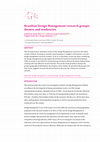 Research paper thumbnail of Brazilian Design Management research groups: themes and tendencies