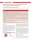 Research paper thumbnail of Hyperbaric spinal ropivacaine in lower limb and hip surgery: A comparison with hyperbaric bupivacaine