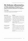 Research paper thumbnail of De bolsones alimentarios, comedores comunitarios y tarjetas para la compra de comida. Dilucidando los caminos de las políticas de asistencia alimentaria en la Argentina