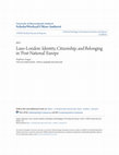 Research paper thumbnail of Luso-London: Identity, Citizenship, and Belonging in ‘Post-National’ Europe