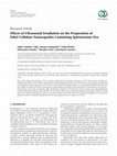 Research paper thumbnail of Effects of Ultrasound Irradiation on the Preparation of Ethyl Cellulose Nanocapsules Containing Spirooxazine Dye