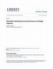 Research paper thumbnail of Information Technology Governance Structures on Strategic Alignment