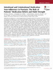 Research paper thumbnail of Intentional and unintentional medication non-adherence: a comprehensive framework for clinical research and practice? A discussion paper