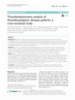 Research paper thumbnail of Thromboelastometry analysis of thrombocytopenic dengue patients: a cross-sectional study